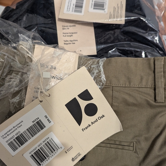 Frank Oak Brunswick Pants Blue and Green - Picture 1 of 1